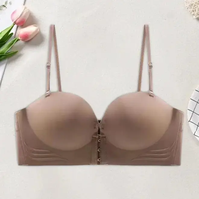 Áo Cup Ngực Yhewear Cài Trước 3 Móc Nâng Đẩy Ngực Không Lộ Viền Lưng - Trắng