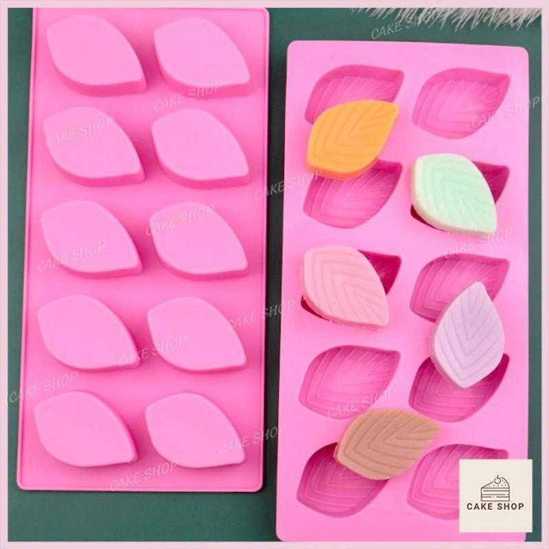 Khuôn Silicon Hình Lá Dễ Thương Làm Rau Câu, Bánh Da Lợn, Socola, Pudding, Sáp Nến