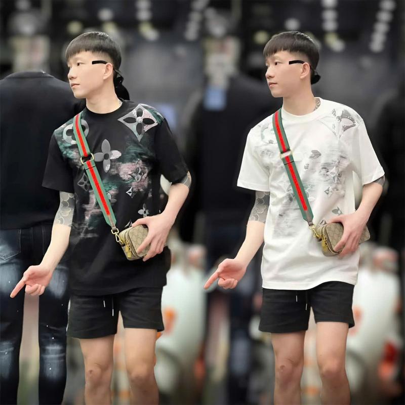  Áo Thun Nam Co giãn 4 chiều công nghệ thấm hút môi mồ hôi tốt áo thun nam nữ cổ tròn thiết kế in chữ thời trang 