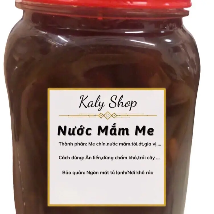 1 hủ mắm me, chấm với khô,bao ngon