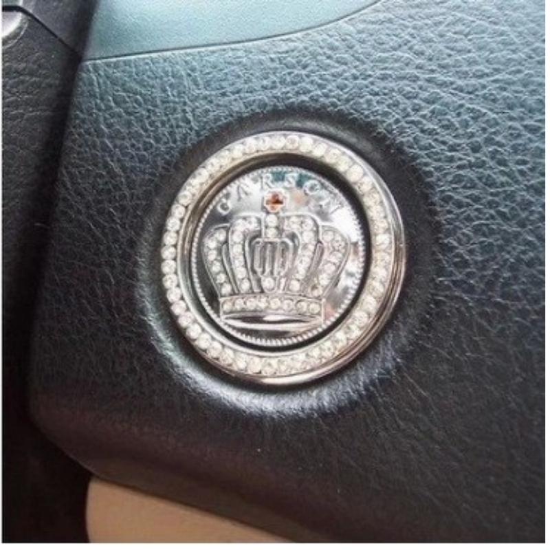 Ring Bingkai Tombol Kunci Start Engine Chorme Kristal Grade A DAD Series Limited Edition 5