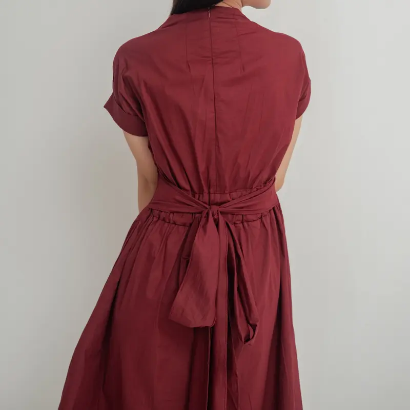 Velia Dress - Midi Dress Wanita / Casual / Katun Panjang 2
