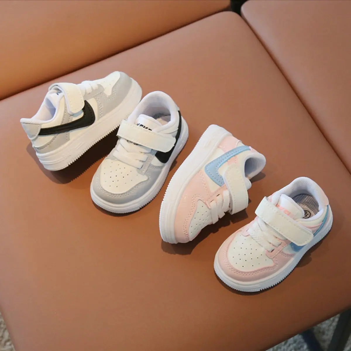 Sepatu Sneaker Pastel Anak Import / Sepatu Anak Laki Laki / Sepatu Anak Perempuan / Sepatu Bayi 6bulan - 2tahun Nyaman