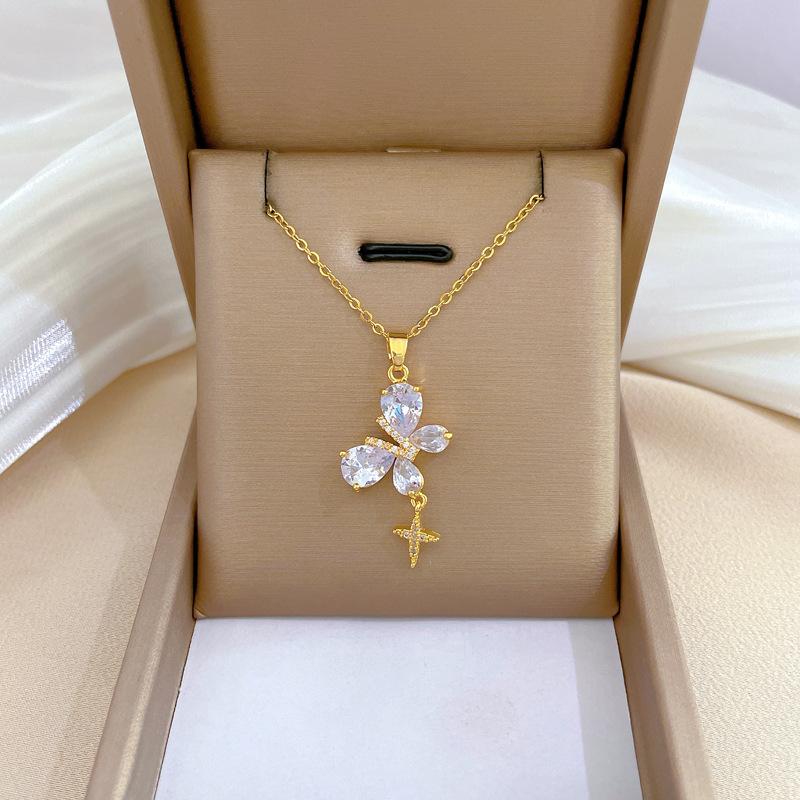 Product Introduction of Vòng Cổ Hoa Bốn Lá, Hàng Mới Về, Dành Cho Phụ Nữ Và Bé Gái, Thanh Lịch, Chất Liệu Thép Titan Cao Cấp, Vỏ Hai Mặt, Dây Chuyền Xương Đòn, Bán Chạy Women Trang Sức Jewelry Chain dây  cỏ  4  lá 19