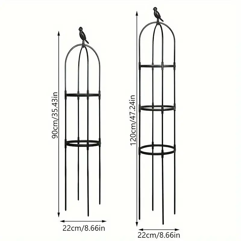 Garden Climbing Decorative Support, Decorative Plastic and Metal Trellis, Climbing Plants Outdoor Support for Flowers, Vine, DIY Stake for Tomato Cucumber Climbing, Breathable Planter, Garden Supplies 1