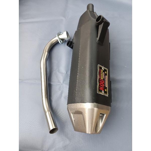  Pô K59 móc ấm gắn xe Vario Vision Click AirBlade Luvias   kèm cổ pô inox  