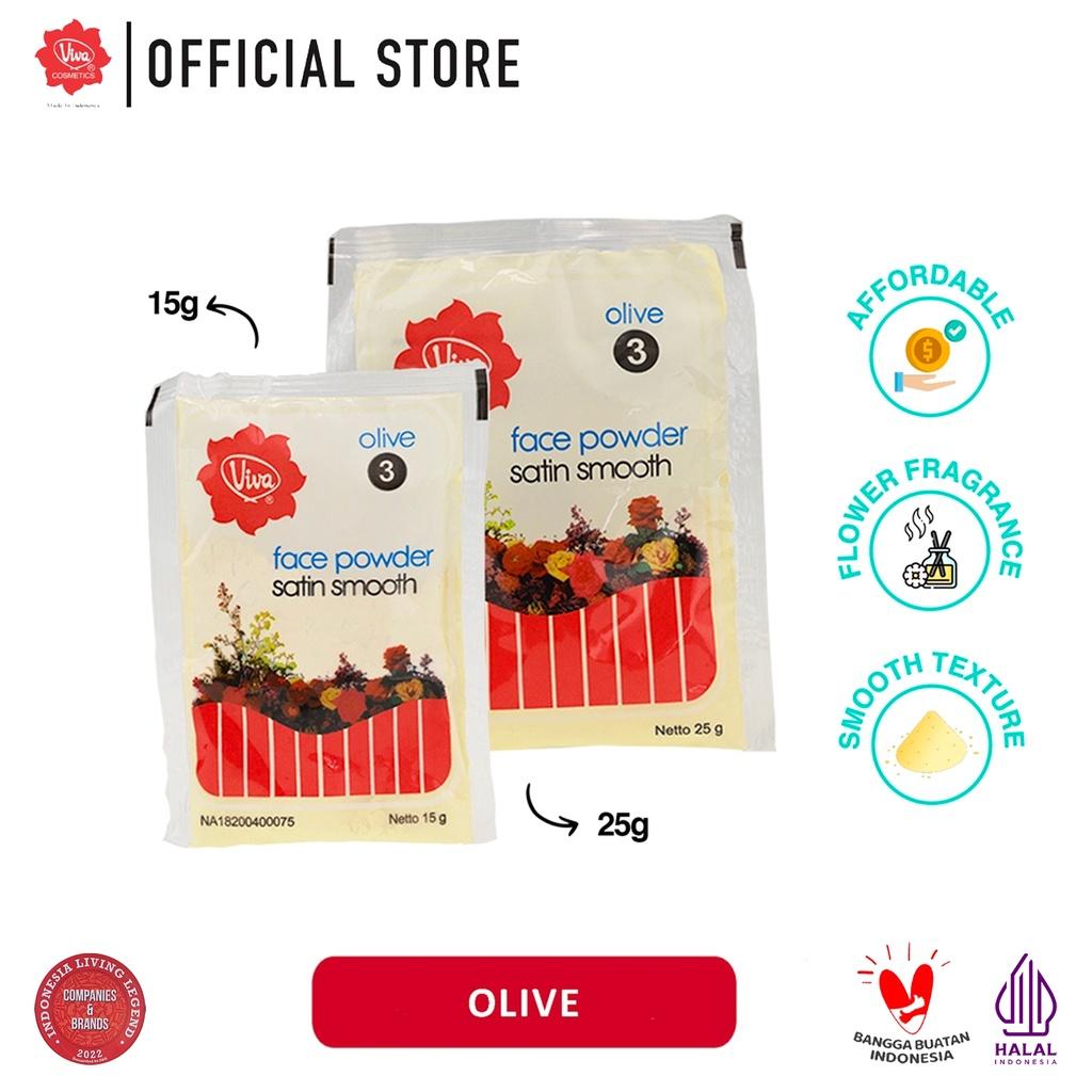 Viva Bedak Zak (Refill - Face Powder) - 15 Gr & 25 Gr (Tersedia 3 Varian Warna) Wajah Compact