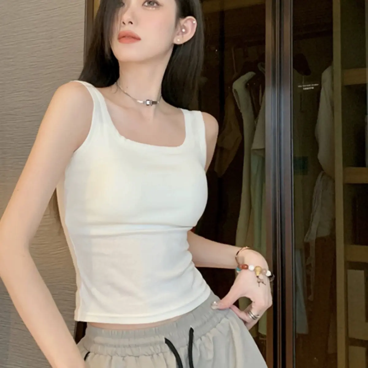 Áo Ba Lỗ Dây To Có Mút Ngực, Dáng Dài Siêu cá Tính ( Có bigsize) BL44 | BigBuy360 - bigbuy360.vn