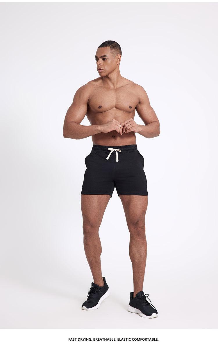 Product Introduction of Fitness shorts American men's casual stretch three quarter pants 12