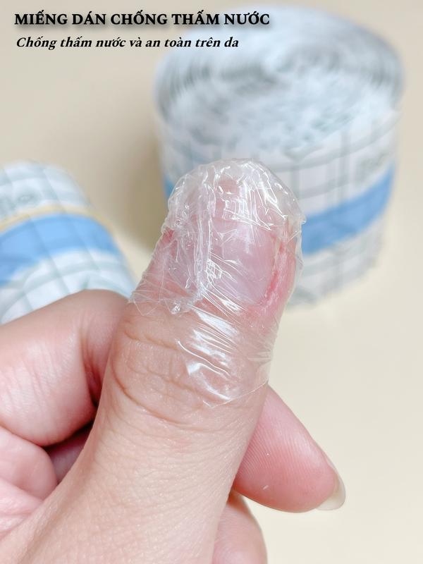 Dụng Cụ Làm Móng Băng keo trong suốt siêu bám , siêu mỏng bao bọc đầu ngón tay 2