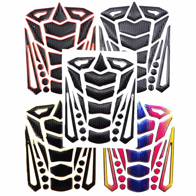 Motorcycle Tank Pad Sticker, Motorcycle Tank Protector Decal, Universal Motorcycle Decorative Sticker for Honda Suzuki Kawasaki Bicycle Travel 2