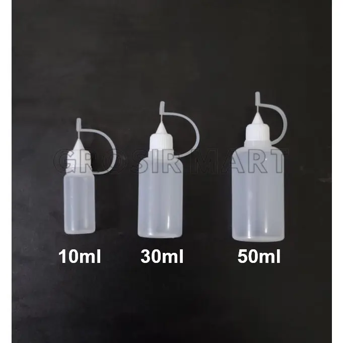 GM Botol Jarum Tetes 10 ml 30 ml 50 ml Tempat Saos Bento Tools Glue Applicator 3