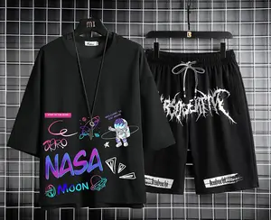 COD-stelan pria celana + baju stelan keren fashion nasa