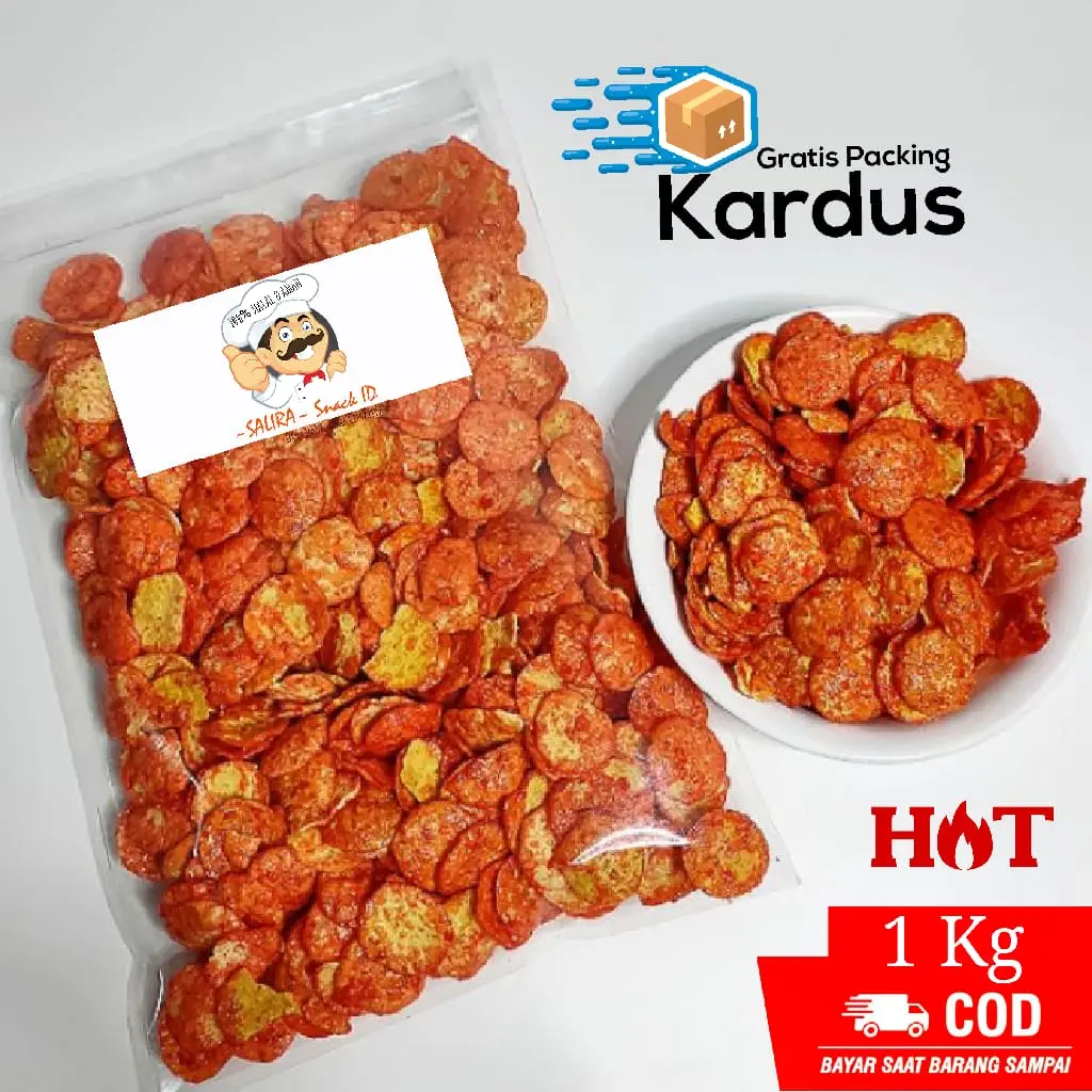 [1Kg] Opak Medan / Opak Mini Balado - Hamba Snack Makanan Pedas Cemilan