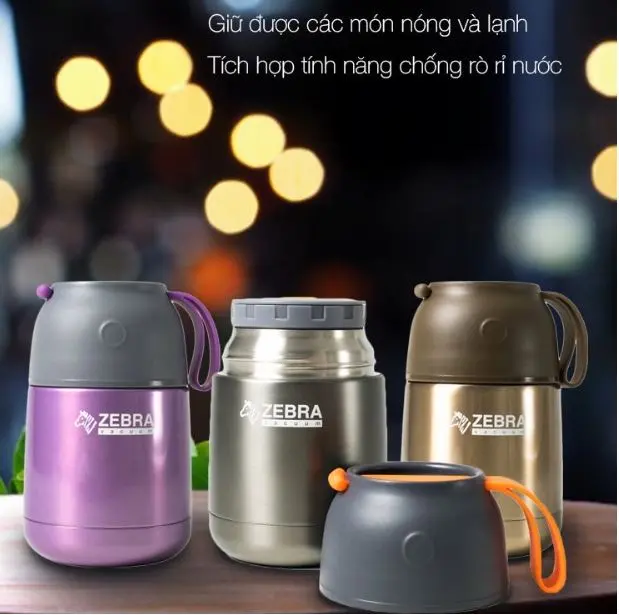 Bình ủ giữ nhiệt inox 304 Zebra 0.65l - 123006 1