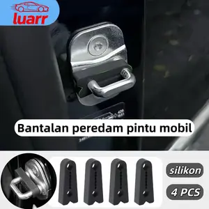 [Luarr]   Bantalan peredam pintu mobil/4 karet peredam kunci pintu mobil/Tebal, tahan air, bantalan peredam kunci pintu silikon peredam suara