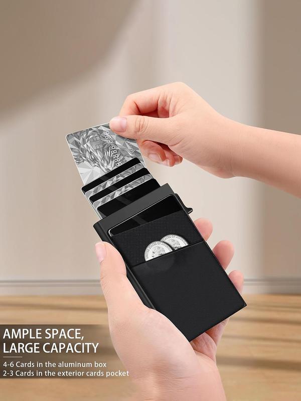Men's Simple Plain Multi Card Slots Card Holder As Gift, Summer Rfid Anti-magnetic Anti-theft Blocking Card Holder, Casual Trendy Cardholder for Daily Use 8
