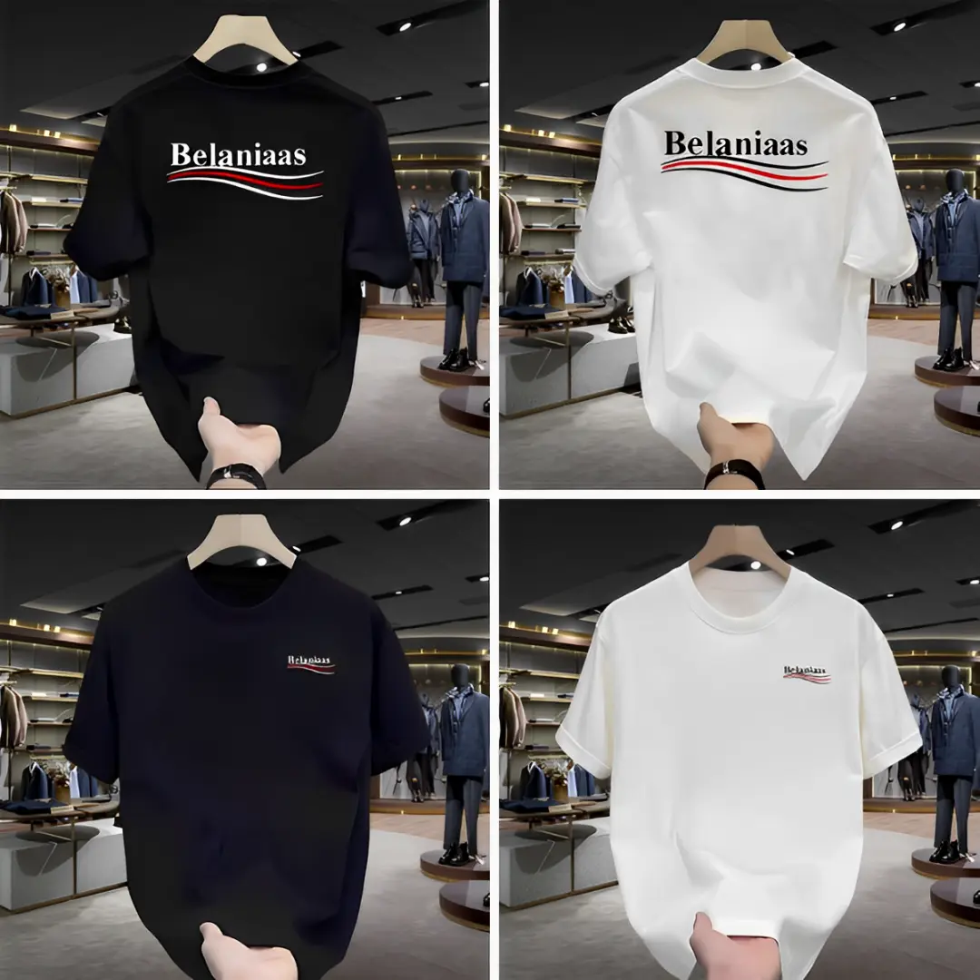 Áo thun Balen, áo thun  Nam Nữ Chất POLY Thoáng Mát  - Mẫu Mới Cotton Nhung Menswear