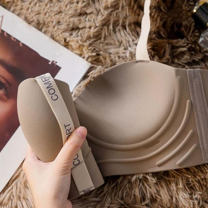 Product Introduction of Soft Letter Wireless Deep V Bra Shockproof Anti-sagging Brassiere for Women Traceless Lingerie Seamless Bras Running 16