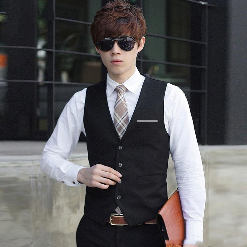 Product Introduction of M-5XL Men's Suit Vest Summer Slim Fit Waist Solid Tank Top Business Leisure Party Bar Banquet Dress 10