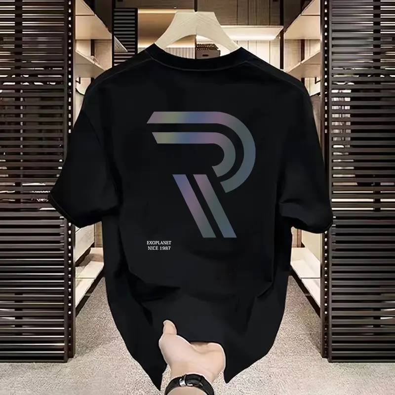 Interesting men's patterned printed short sleeved T-shirt, casual and fashionable, soft and comfortable, machine washable, suitable for home, outdoor and work wear.