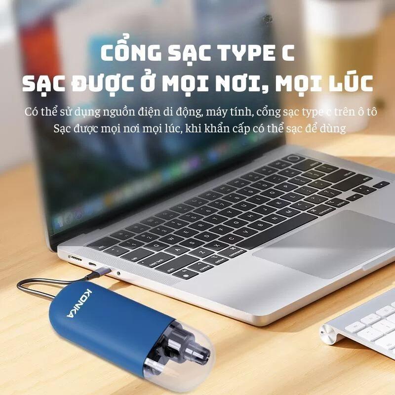 Máy cắt tỉa lông mũi điện mini KONKA, UK thuận tiện mang đi du lịch công tác 6