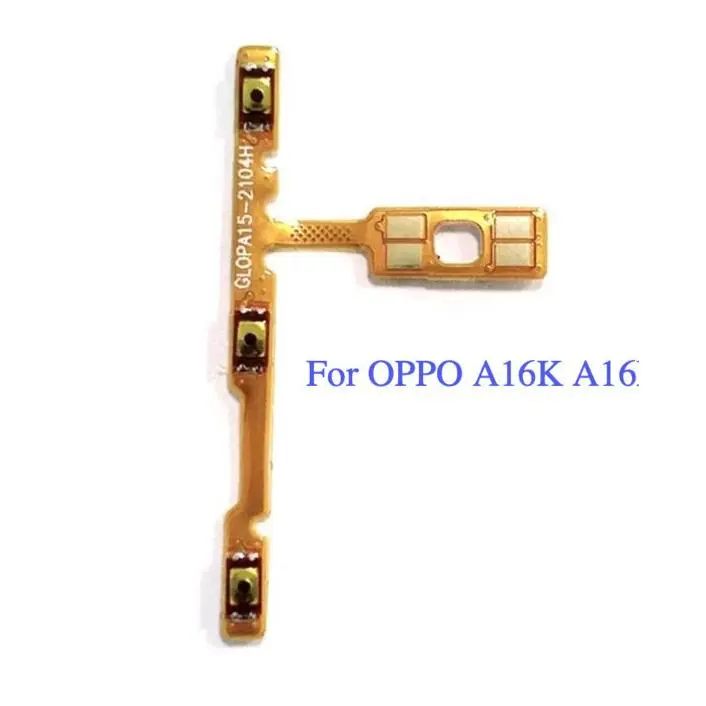New On off Power volume button flex For OPPO A16K A16E Up Down Side Key Button Flex Cable Best Quality Sets