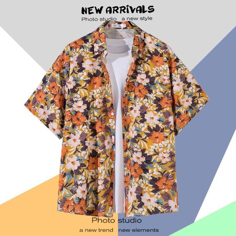 Product Introduction of Áo Sơ Mi Đi Biển Thường Ngày Dành Cho Nam Giới, Áo Sơ Mi ngắn Tay Áo Mỏng Mùa Hè, Áo Sơ Mi In Hình, Dáng Rộng Vừa Vặn, Áo Sơ Mi Hawaii Sành Điệu, Thích Hợp Cho Phụ Nữ, Năm 2025 8
