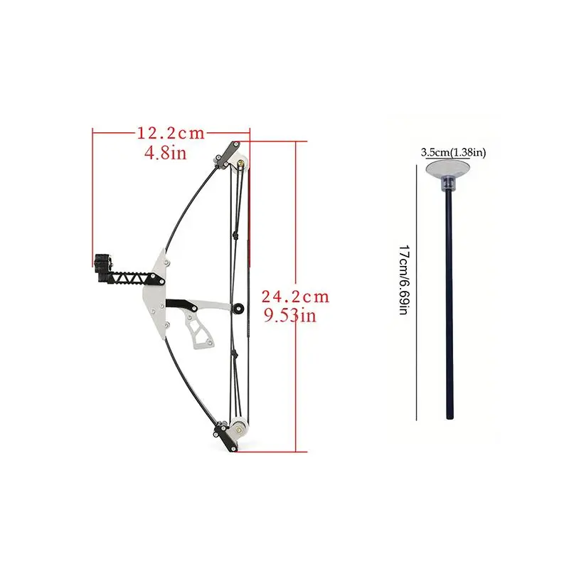 Mini Compound Bow, Handheld Triangle Sliding Rail Bow, Indoor & Outdoor Movement Shooting Training Bow, Leisure & Outdoor Recreation Equipment 1