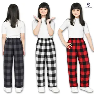 CELANA PANJANG FLANEL TARTAN PREMIUM ANAK UNISEX (11-14 TAHUN) LEMBUT NYAMAN PROMO MURAH