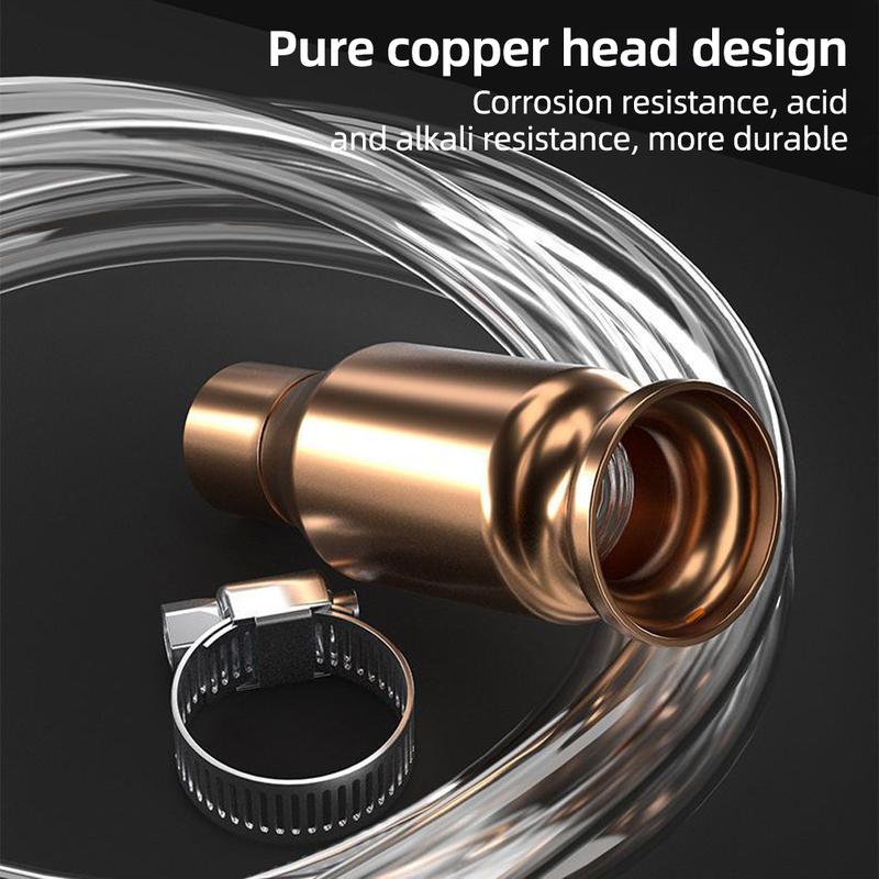 Product Introduction of 1M/1.5M/2M/3M/4M Manual Gasoline Fuel Suction Pipe Gas Siphon Pump Water Shaker Siphon Safety Self Priming Hose Pipe Plumbing Hoses Transparent #474905 29