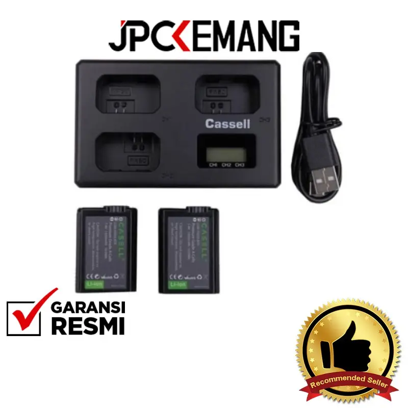 Casell Battery Camera Sony NP-FW50 NPFW50 Baterai Kamera Sony + Triple Charger Garansi Resmi