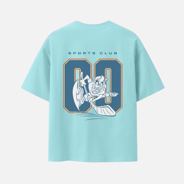 Áo Thun BOO Unisex Overfit In Hình Looney Tunes Taz Hoạt Hình Ngộ Nghĩnh đáng yêu 0