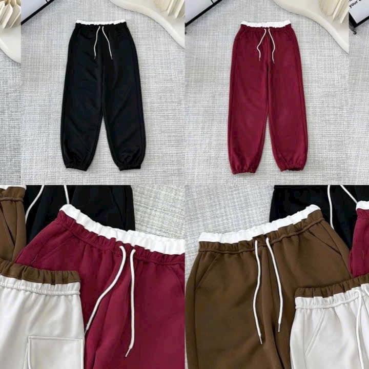 Quần Jogger Nữ Bo Gấu Cạp Phối Màu Siêu Hót Mã 023 2