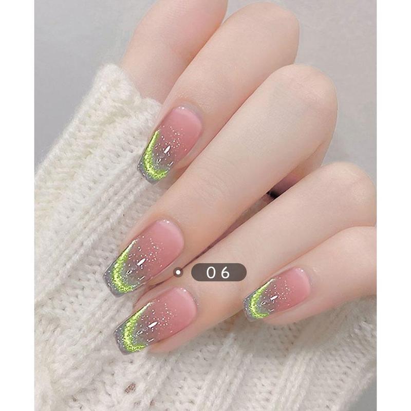 Gel Mắt Mèo Màu, Ambershop, Sơn Móng Tay Mắt Mèo, Màu Tươi, Bột Từ Tính Mịn, Màu Gel, Không Phai Màu, Gel Acrylic, R7, Sơn Móng Tay Mắt Mèo Nữ Sơn Gel 6