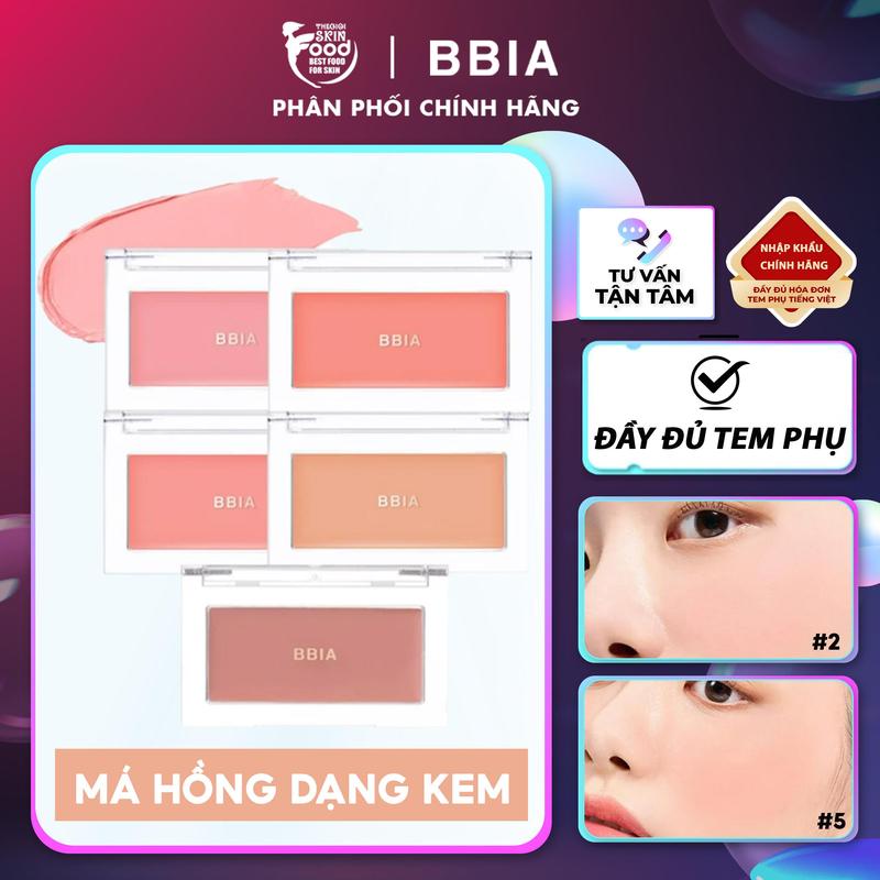 Má Hồng Dạng Kem Bbia Ready To Wear Downy Cheek 3.5g Trang Điểm
