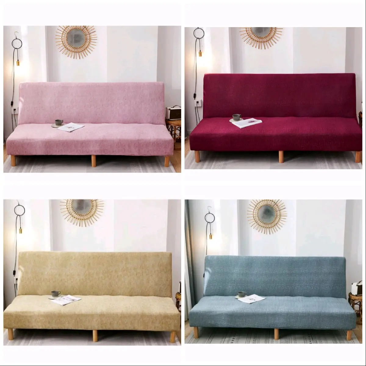 SARUNG SOFABED GRID ELASTIS COVER SOFA BED