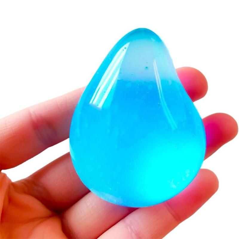 Product Introduction of Creativity Squeeze Relief Pinch Waterdrop Squeeze Toy Teens Adults Fun Pinch Waterdrop Decompression Toy Kids Soft Stress Maltose with Holder Fidget Ball 19