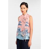 Gambar MINIMAL - Chanxin - Blus Tanpa Lengan Motif Oriental - Pink - S, Pink dari Minimal Kab. Pemalang 3 Tokopedia