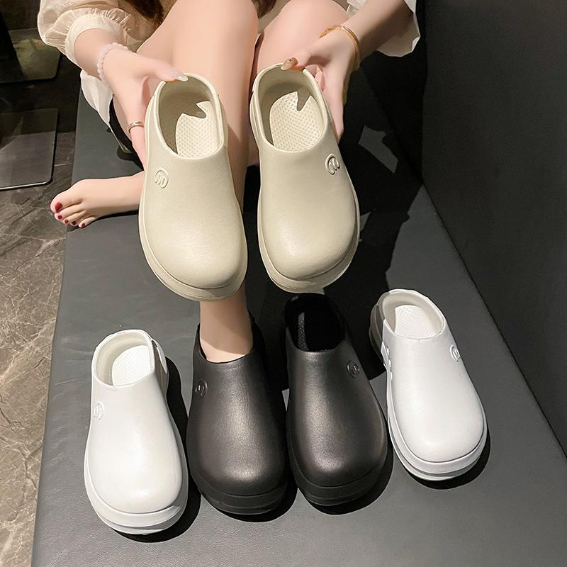 Product Introduction of Muse giày Sandals Nữ Sandals Ngón Chân Cái Trắng Nền Đế Chống trượt EVA Chiều cao Mềm & Gia Cố 122503 13