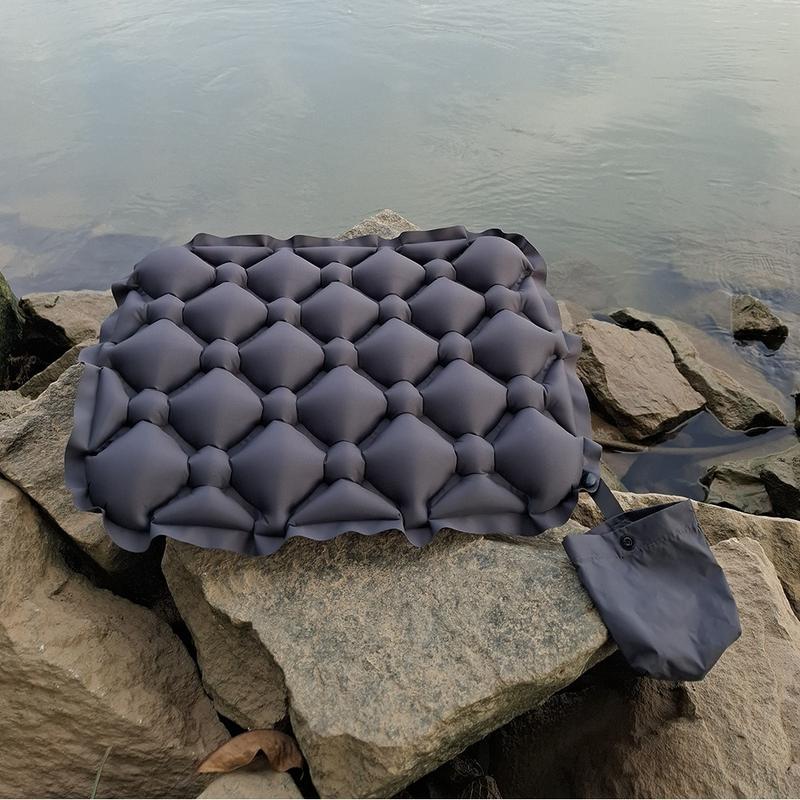 Product Introduction of Portable Folding Inflatable Seat Cushion Moisture and Water Resistant With Storage Bag Air Sitting Pad Lightweight Chair Cushion Fishing 15