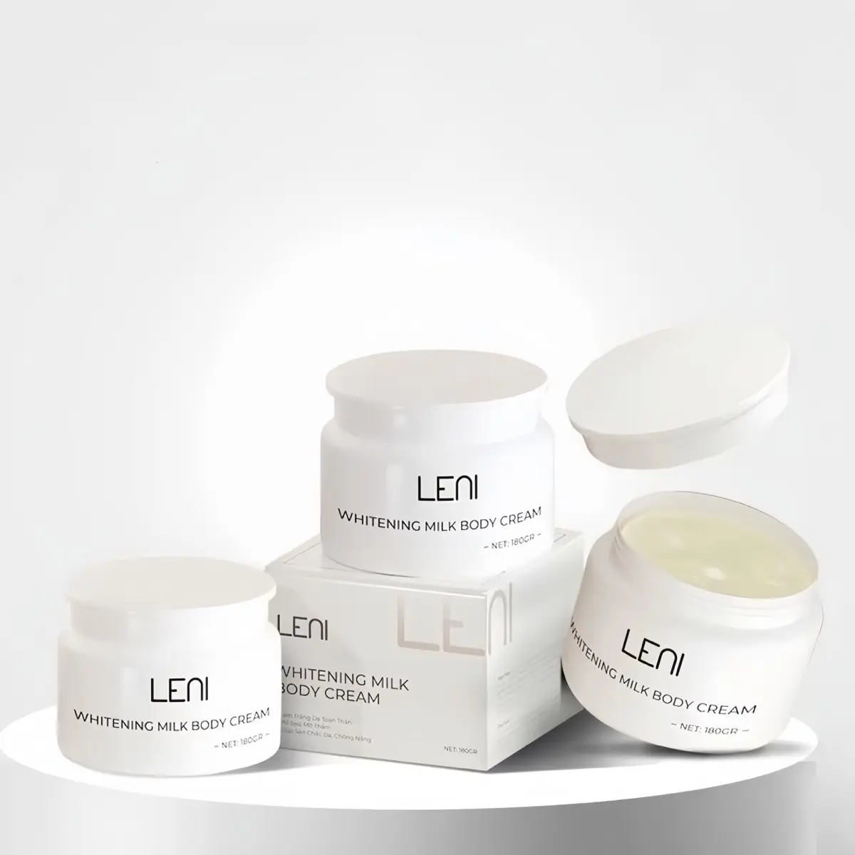 3 KEM BODY VÁNG SỮA LENI ( tặng kèm 1 tẩy tbc ) DƯỠNG DA BODY