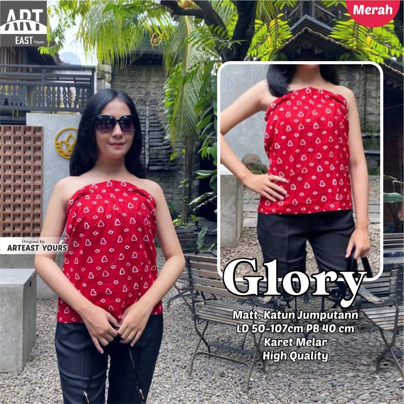 Product Introduction of GLORY Kemben Jumputan Atasan Wanita Tank Top Motif Terbaru Kekinian Viral Katun High Quality Bisa COD 3