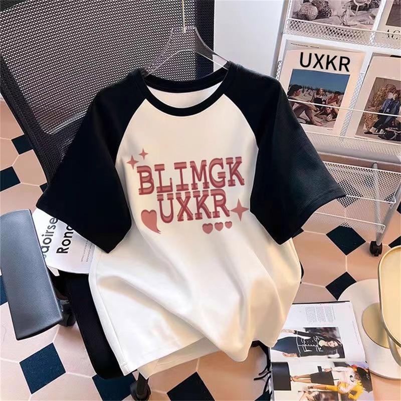 Áo Thun Ngắn Tay Raglan Thắt Nơ Phong Cách Preppy Nhật Bản, Cho Bé Gái, Chất Liệu Bông Mùa Hè, Thích Hợp Cho Trẻ Lớn, Thời Trang Phong Cách Phương Tây, Áo Học Sinh 3