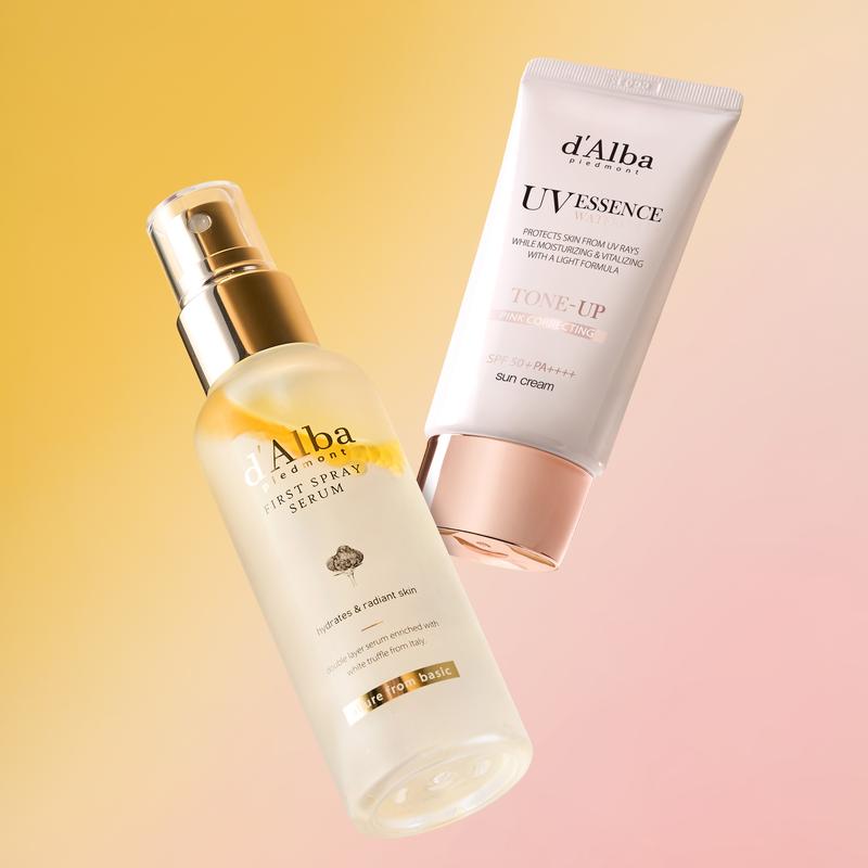 [CB100ml&50ml] Combo Serum dạng xịt [First Spray] d'Alba White Truffle 100ml & Kem chống nắng d'Alba Waterfull Tone-Up Sun Cream 50ml Skincare 5