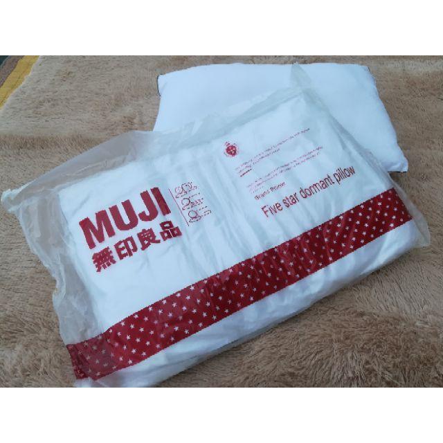 Cặp ruột gối đầu muji tem đỏ ép hơi - Hàng Đẹp Size 45cm x 65cm