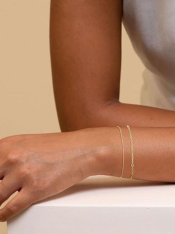 Women's Elegant Minimalist Chain Bracelets, Trendy Exquisite Bracelet, Chic All-match Vintage Jewelry As Gift for Girlfriend 5