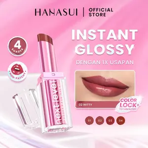 Hanasui Next Level Butter Balm - Lip Balm Tinted Melembabkan & Mencerahkan Bibir Lightweight & Cover Bibir Gelap Beauty Hyper Gloss Lip Balm