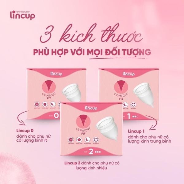 Cốc Nguyệt San Lincup Nhập khẩu từ Mỹ (Đủ 3 size) Nữ