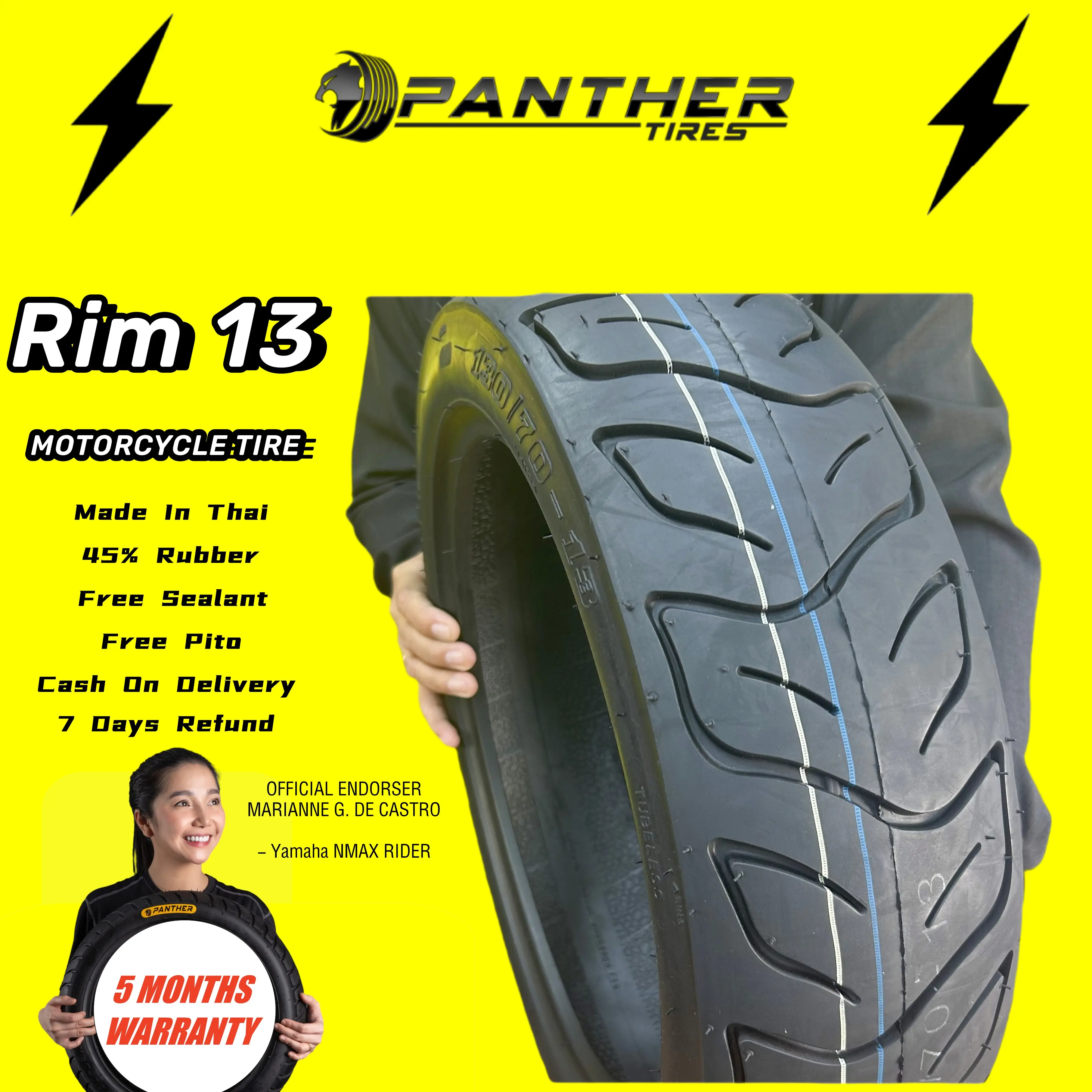 R13 regular sealant and pito and tire nmax tires